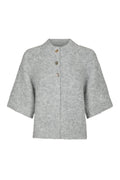 Benuta Fluffy Knit Cardigan - Grey Melange