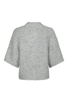 Benuta Fluffy Knit Cardigan - Grey Melange
