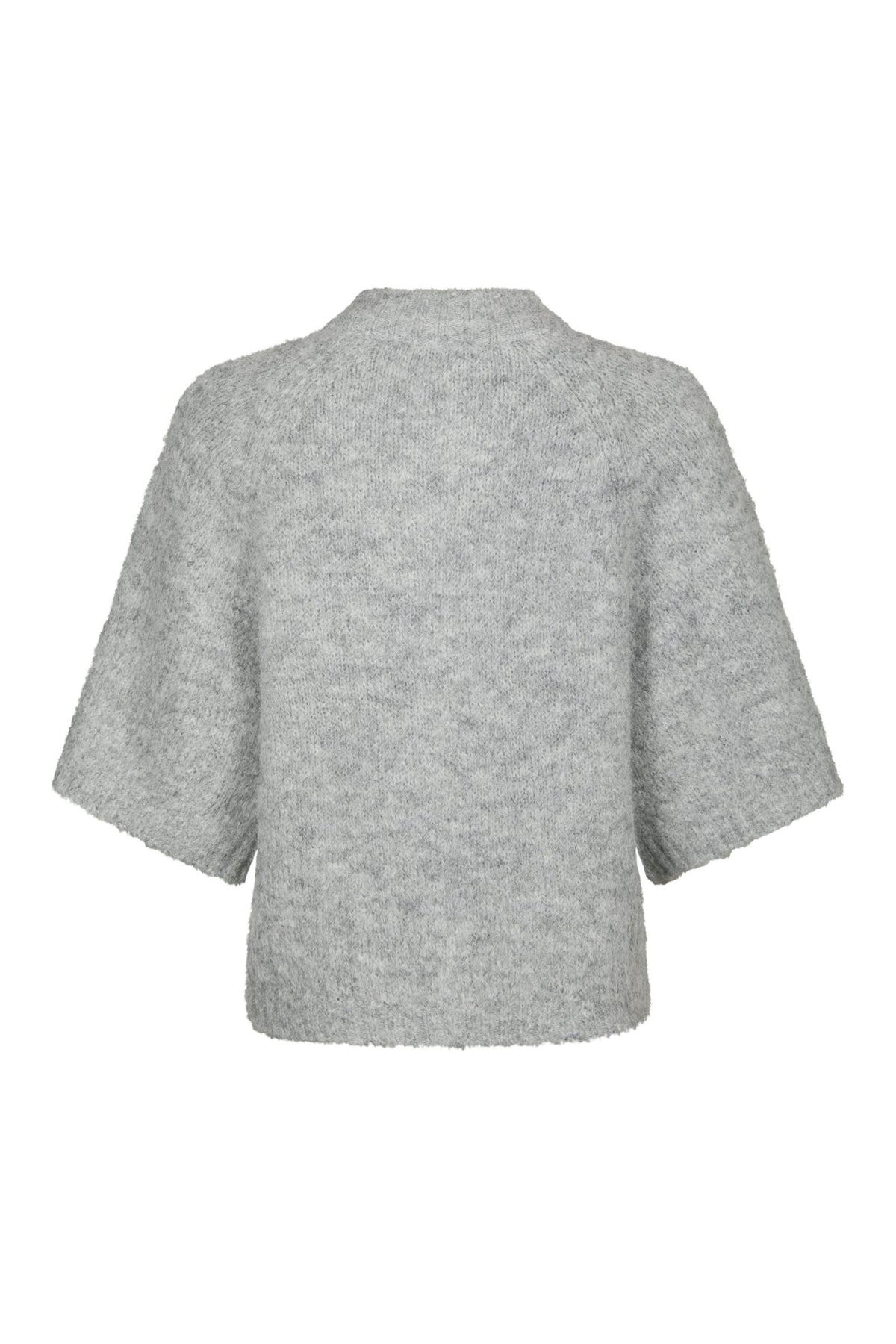 Benuta Fluffy Knit Cardigan - Grey Melange