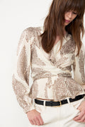 Rista Paisley Drop Blouse - Ivory