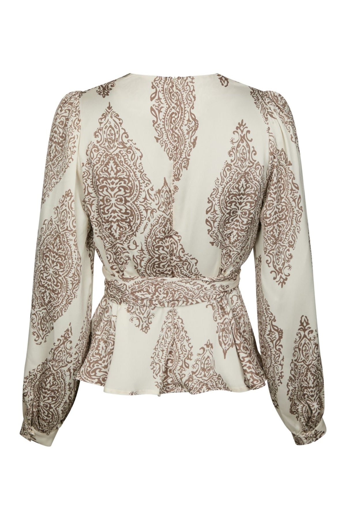 Rista Paisley Drop Blouse - Ivory