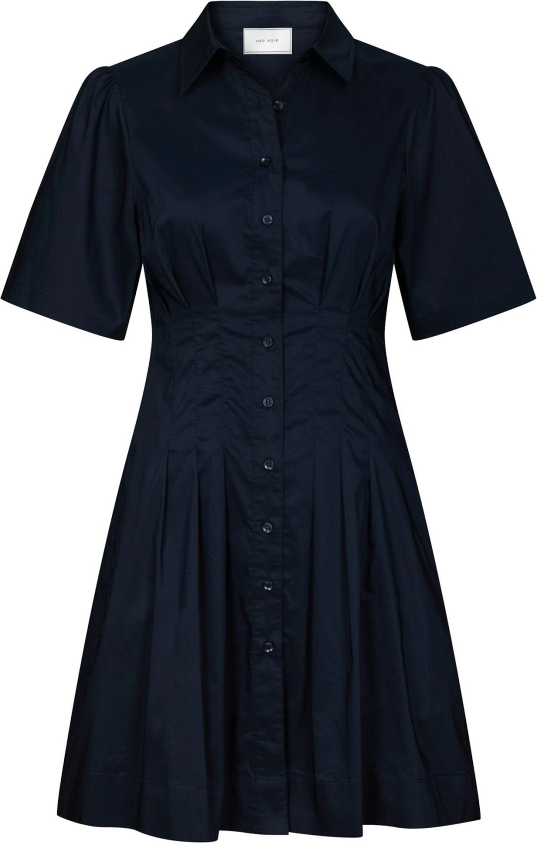 Bentha Poplin Dress - Navy