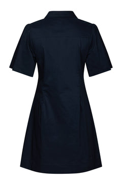 Bentha Poplin Dress - Navy