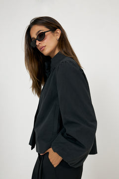Tirsa Twill Jacket - Black
