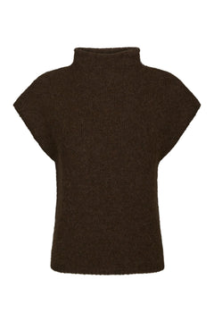 Jona Knit Top - Brown Melange