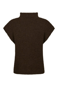 Jona Knit Top - Brown Melange