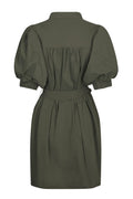 Serene Poplin Dress - Army