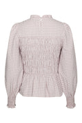Possa Mini Check Blouse - Light Pink