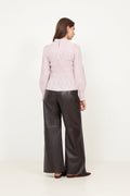 Possa Mini Check Blouse - Light Pink