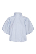 Parisa Stripe Blouse - Light Blue
