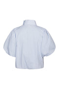 Parisa Stripe Blouse - Light Blue