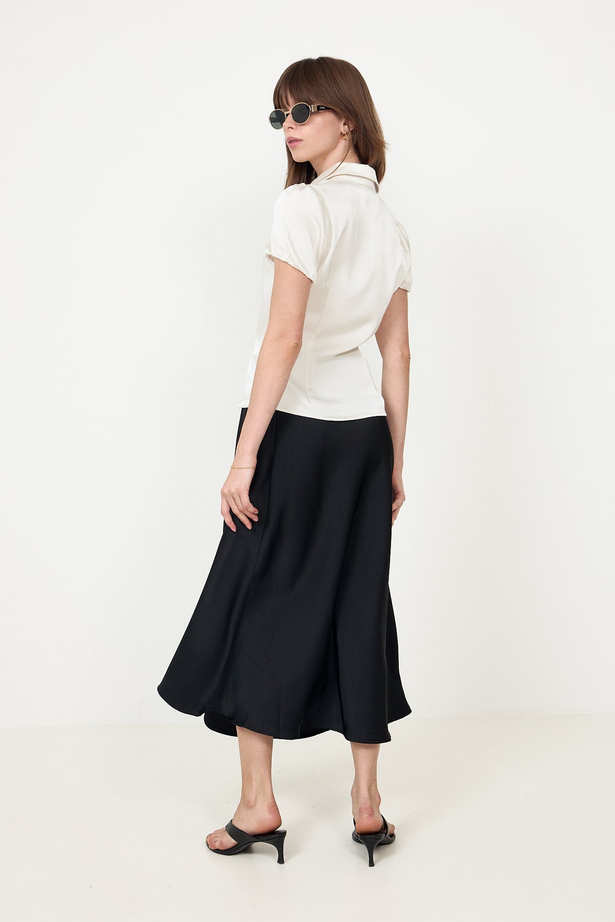 Lyselle Heavy Sateen Shirt - Pearl