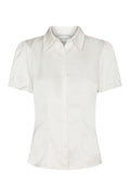 Lyselle Heavy Sateen Shirt - Pearl