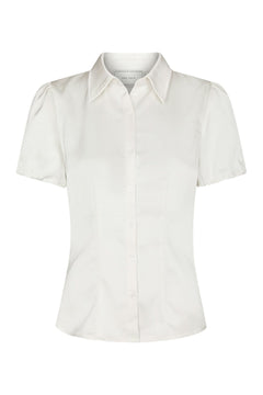 Lyselle Heavy Sateen Shirt - Pearl