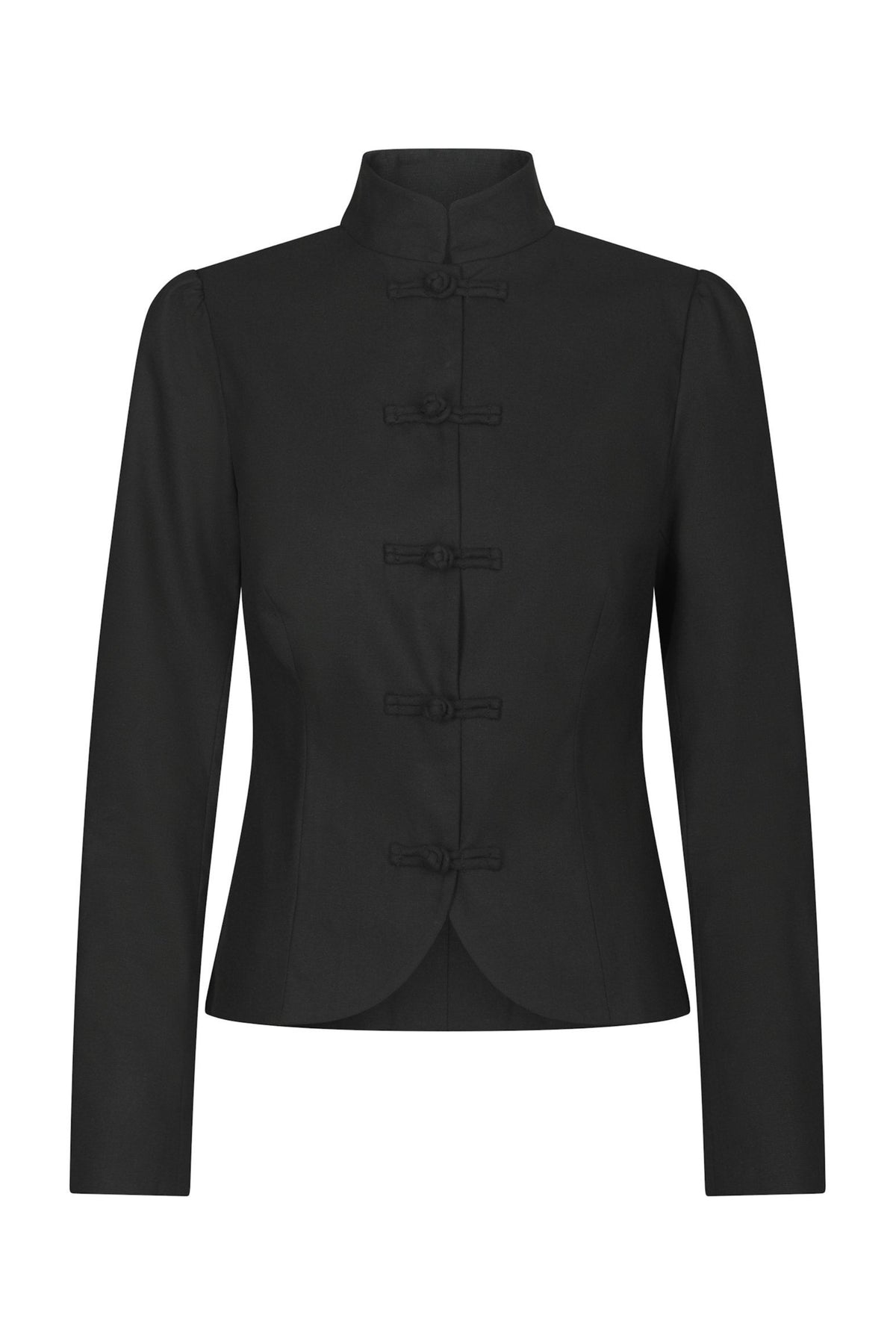 Ardena Linen Blazer - Black