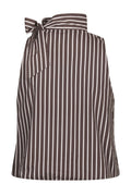 Veda Wide Stripe Top - Dark Brown