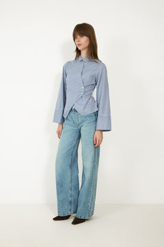 Fenli Check Shirt - Blue