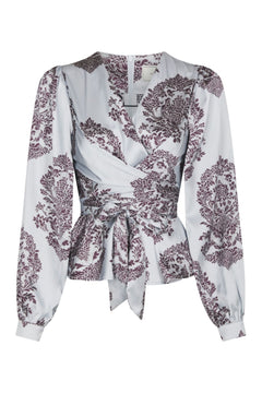 Rista Deco Drop Blouse - Light Blue