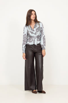 Rista Deco Drop Blouse - Light Blue