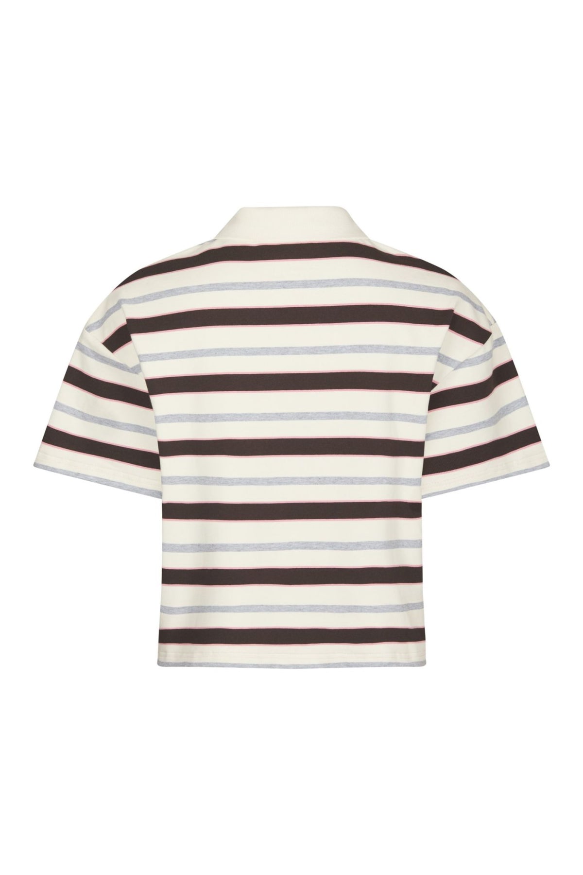 Vennera Triple Stripe Polo Tee - Grey
