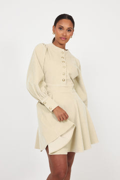 Livunn Cord Dress - Creme
