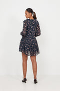 Hellvi Floral Mini Dress - Navy Flower