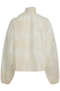 Jofrid Lace Bow Blouse - Creme