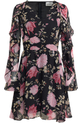Lumi Mini Dress - Black Floral