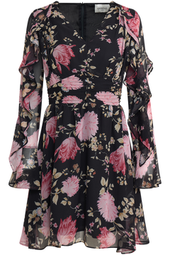 Lumi Mini Dress - Black Floral