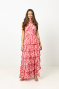 Ailu Maxi Dress - Pink/Red