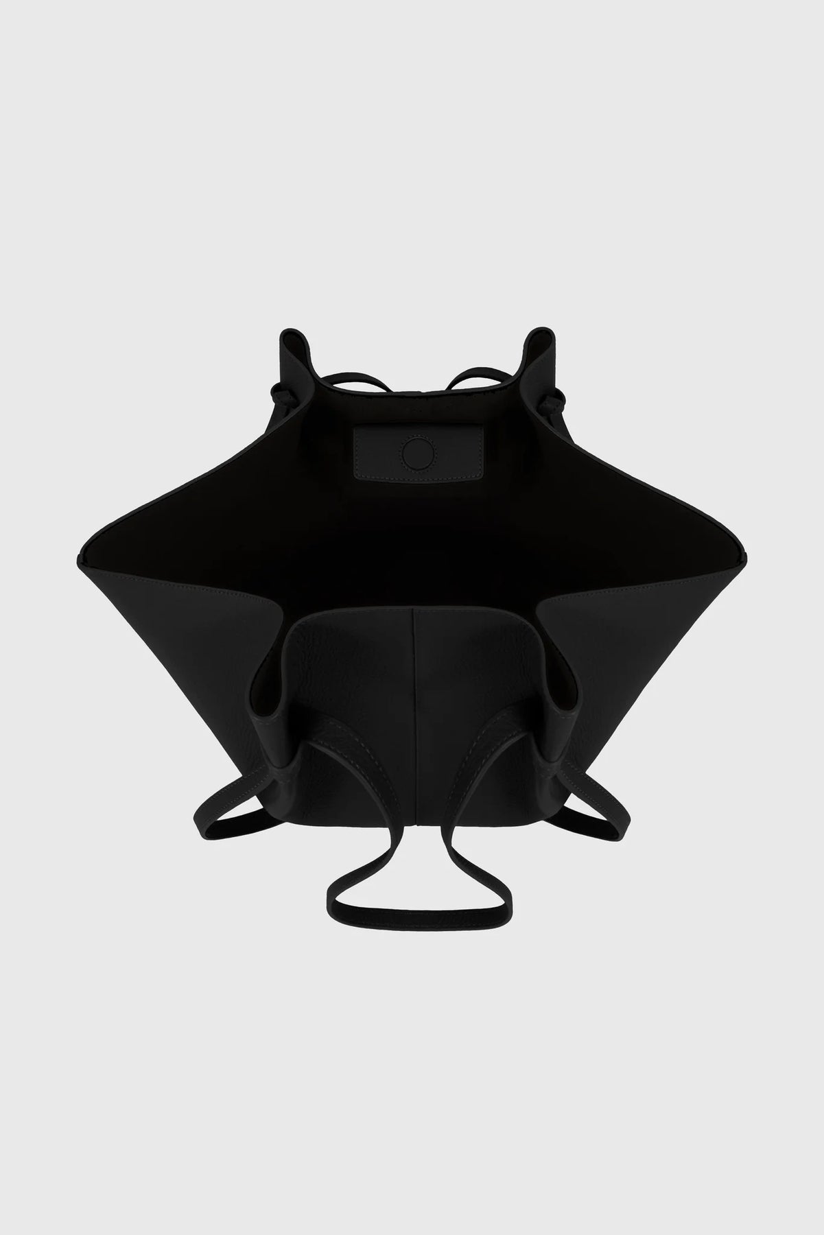 Large Mochi Pebble Grain Leather - Black