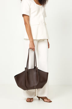 Large Mochi Pebble Grain Leather - Espresso