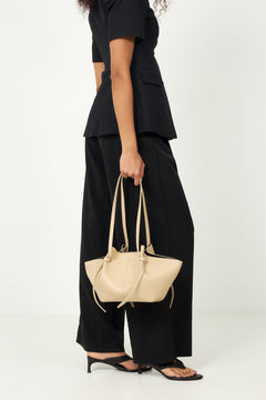 Mochi Pebble Grain Leather - Angora