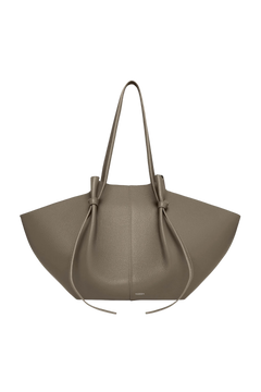 Large Mochi Pebble Grain Leather - Taupe