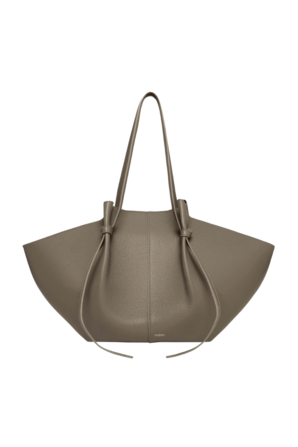 Large Mochi Pebble Grain Leather - Taupe