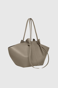 Large Mochi Pebble Grain Leather - Taupe
