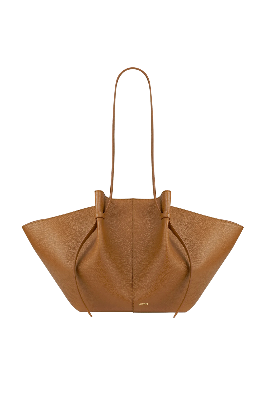 Large Mochi Pebble Grain Leather - Hazel