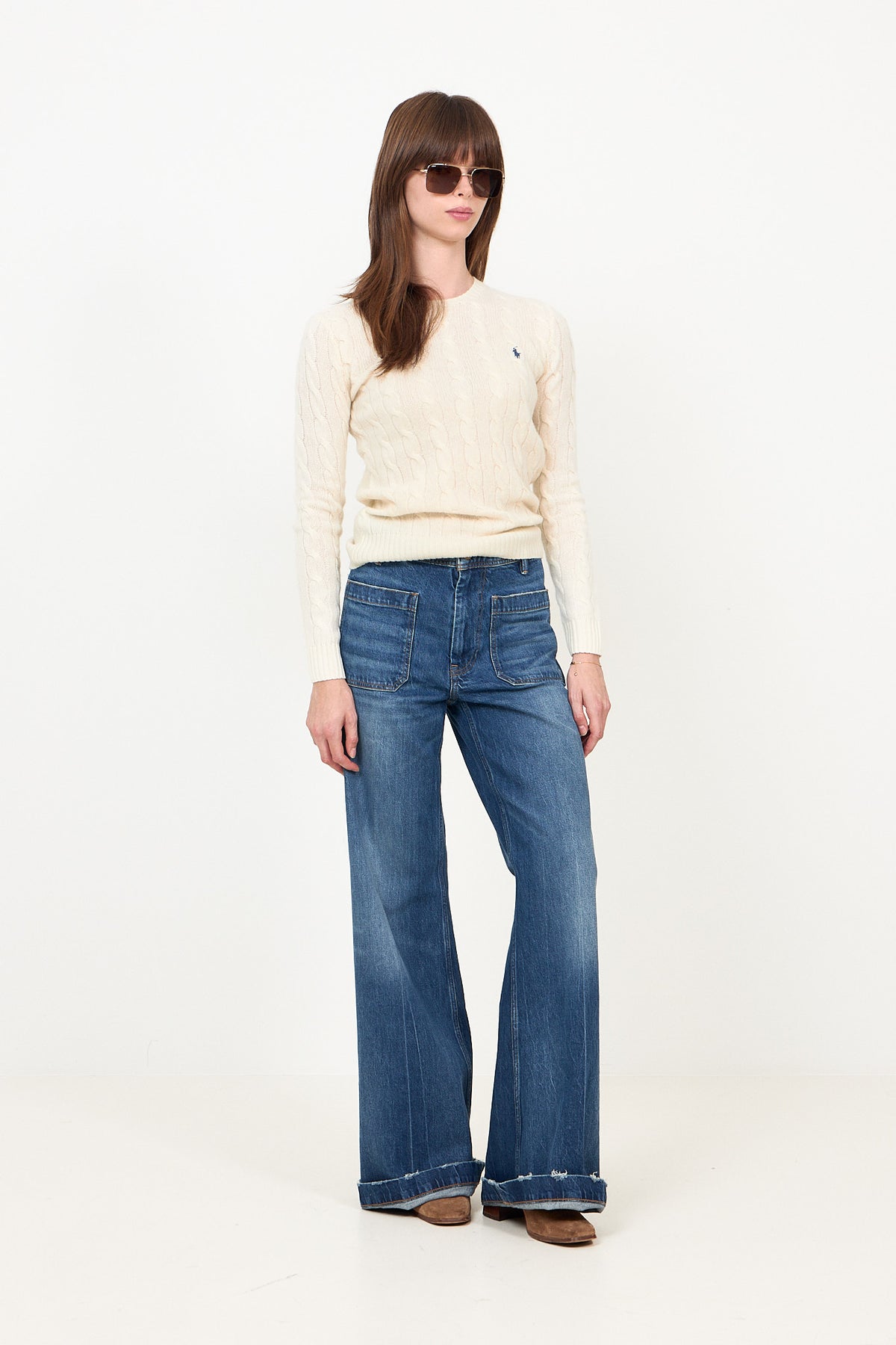 Julianna-Long Sleeve-Pullover - Authentic Cream
