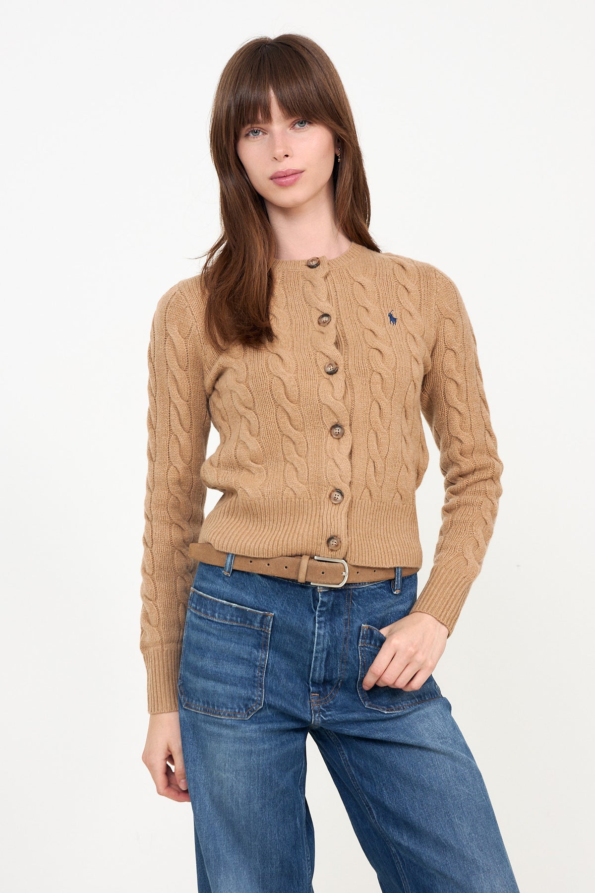 Sweater-Cardigan - Collection Camel Melange