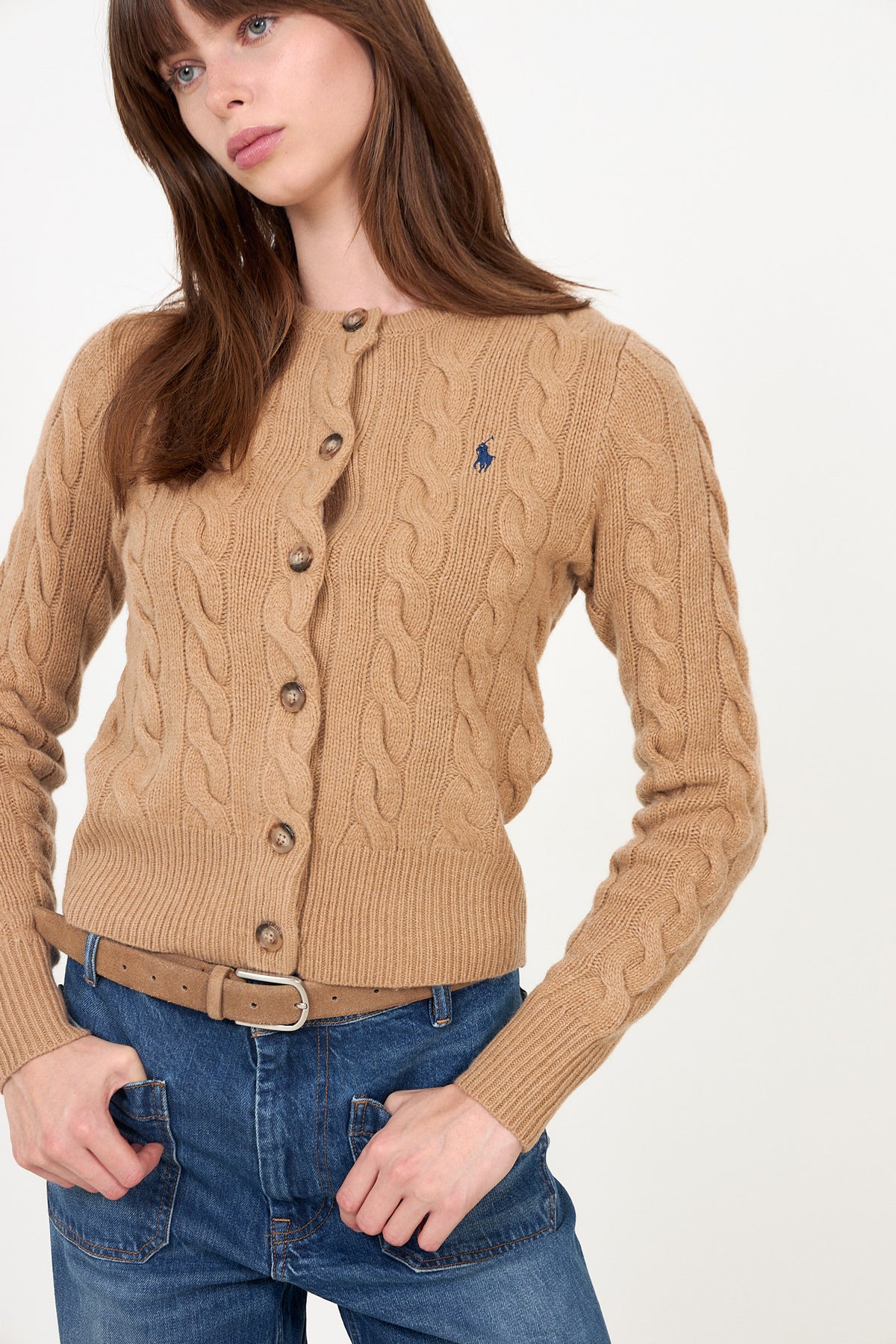 Sweater-Cardigan - Collection Camel Melange