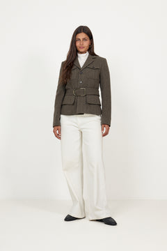 Woven-Blazer/Sport Coat - Loden Herringbone