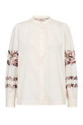 Notto Embroid Shirt - Ecru