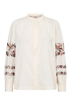 Notto Embroid Shirt - Ecru