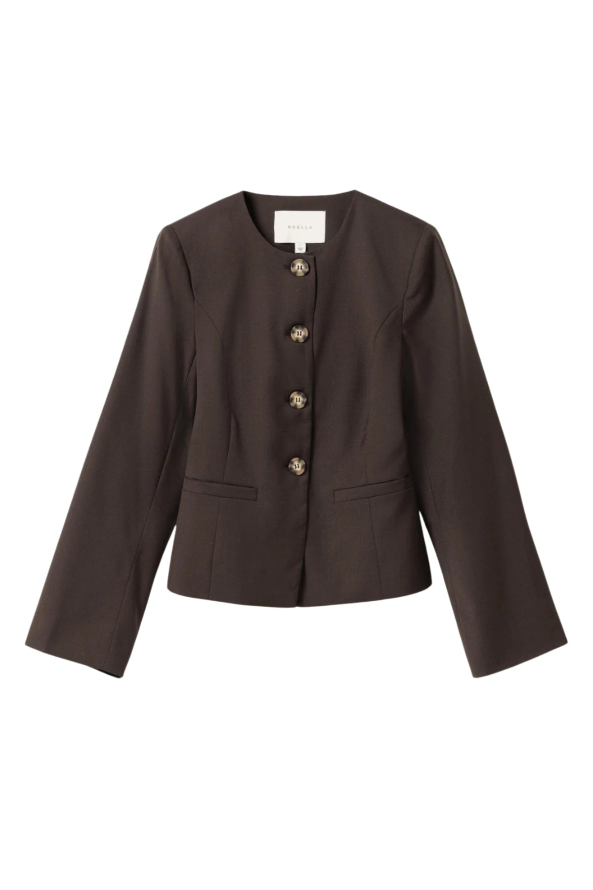 N-Kasaundra Ls Blazer - Chocolate