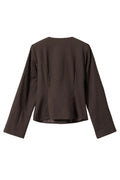 N-Kasaundra Ls Blazer - Chocolate