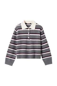 N-Merryll Knit - Delissa Grey Stripe