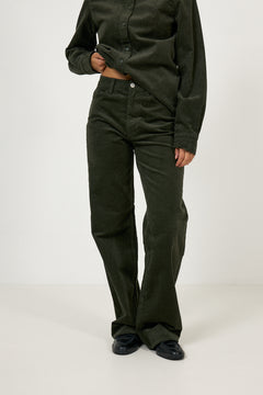 Wide Runa Hw Corduroy Pant - Deep Depths