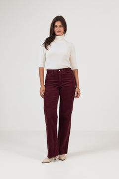 Wide Runa Hw Corduroy Pant - Tawny Port