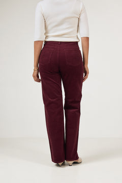 Wide Runa Hw Corduroy Pant - Tawny Port