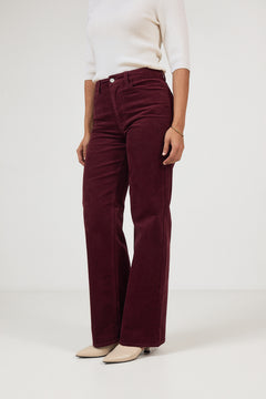 Wide Runa Hw Corduroy Pant - Tawny Port